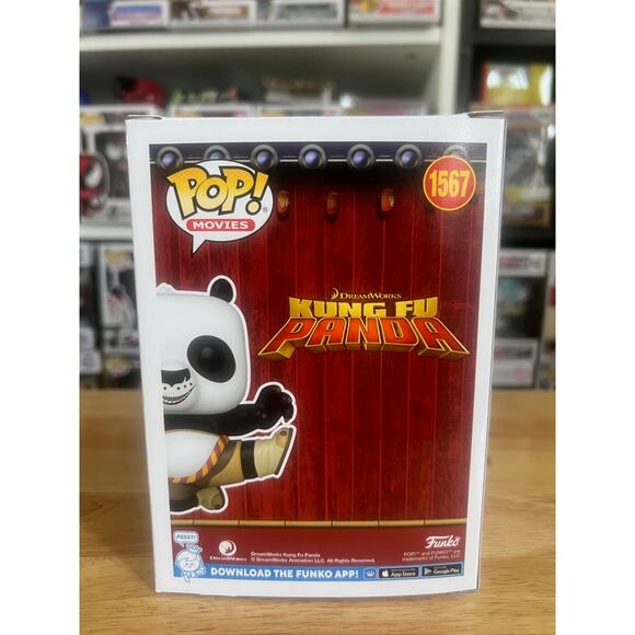 LIMITED EDITION CHASE Po Flying Kick Kung Fu Panda Funko Pop #1567 Jack Black LE - Picture 3 of 6
